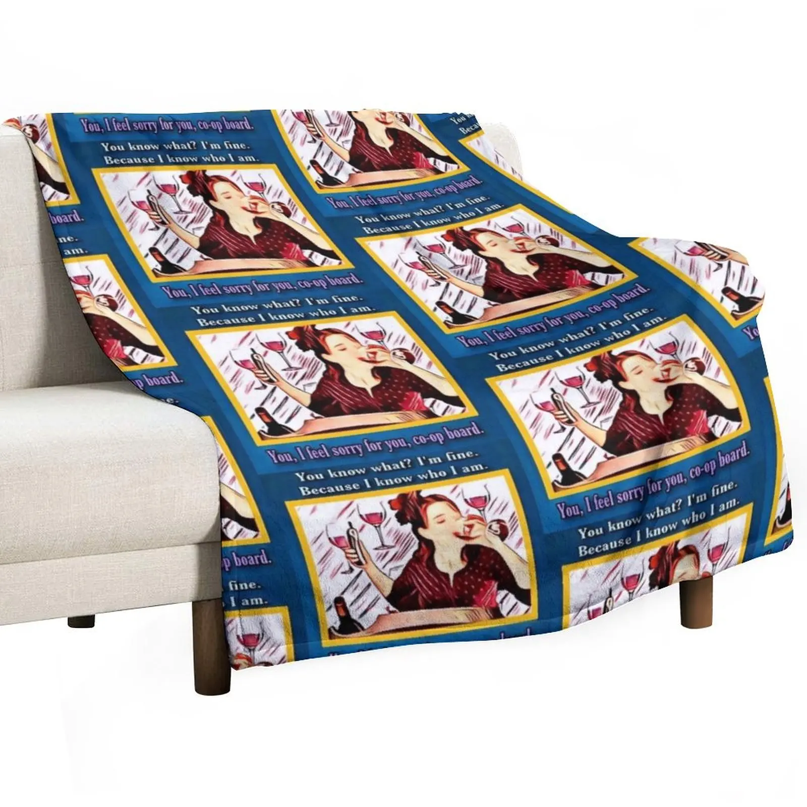 

Liz Lemon Drinking on Treadmill Throw Blanket blankets and throws Giant Sofa Blankets For Baby Blankets