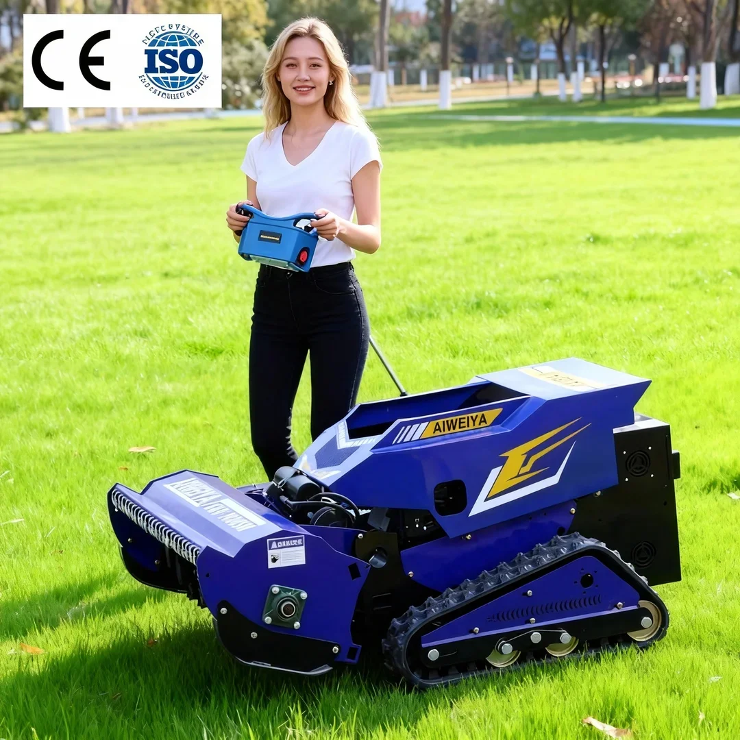 

Customized Heavy Duty Automatic Remote Control Grass Mower - Cordless Radio Controlled Industrial Flail Equipment