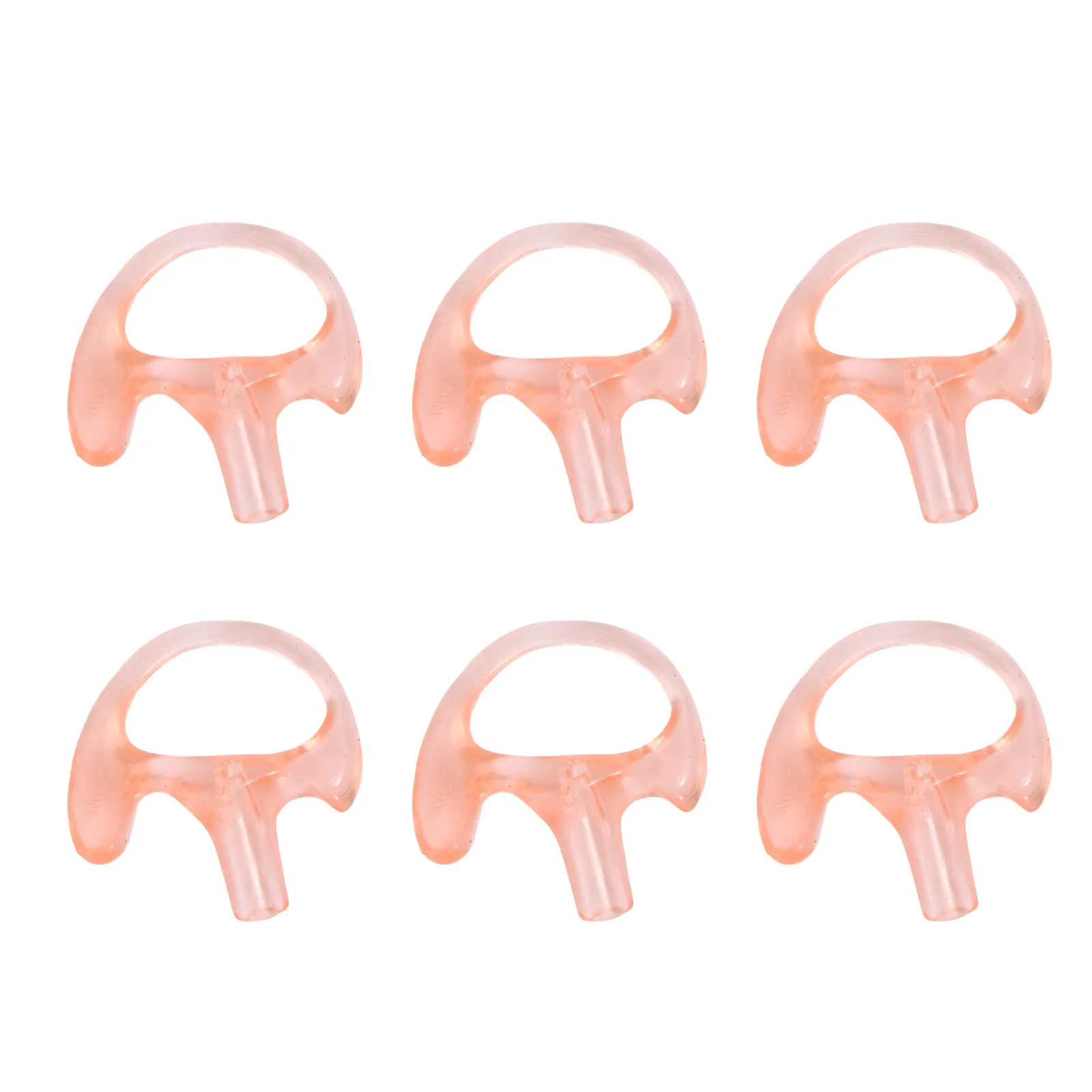 

6Pcs High-Quality Safe Eco-Friendly Earmold Replacement for Walkie Talkie Two Headset Intercom Audio Kits Acoustic