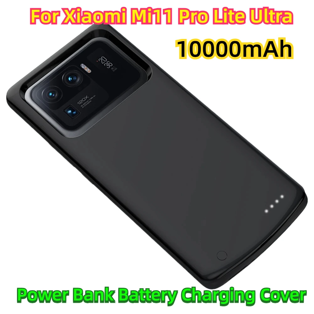 For Xiaomi Mi11 Pro Lite Ultra Power Bank Battery Charging Cover Power Case Battery Charger Cases