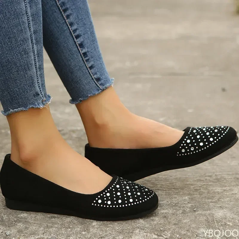 Women Tennis Loafers Shoes Woman Mesh Flats Shoes Female Summer Fashion New Casual Walking Brand Cozy Flat Rhinestone Zapatillas