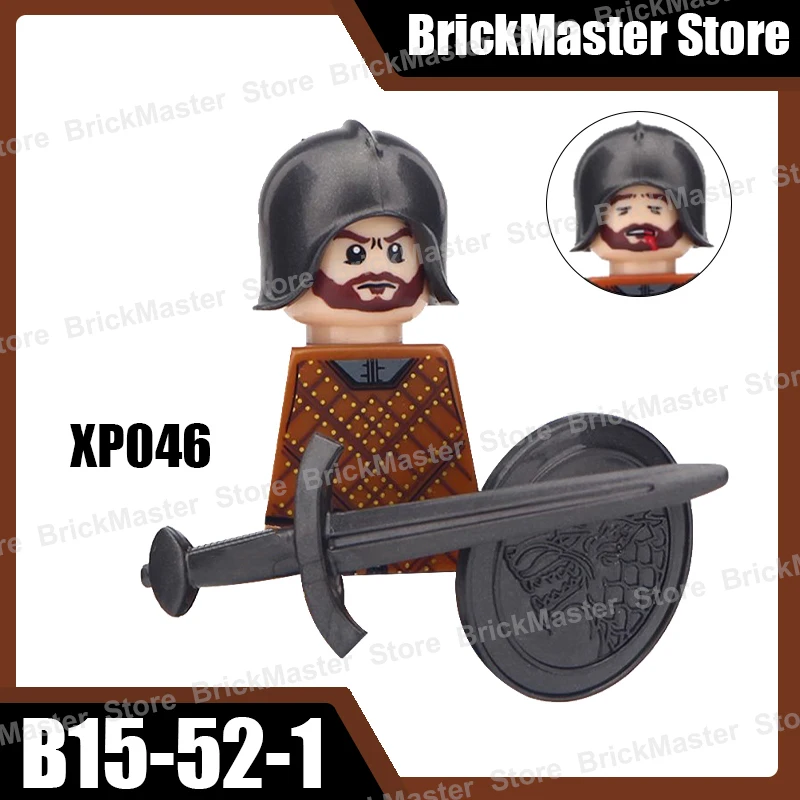 MOC Mittelalterliche Militär Ritter Krieger Soldat Figuren Bausteine Burg Krieg Waffen Schild Schwert Mantel Bogen Ziegel Spielzeug Geschenke