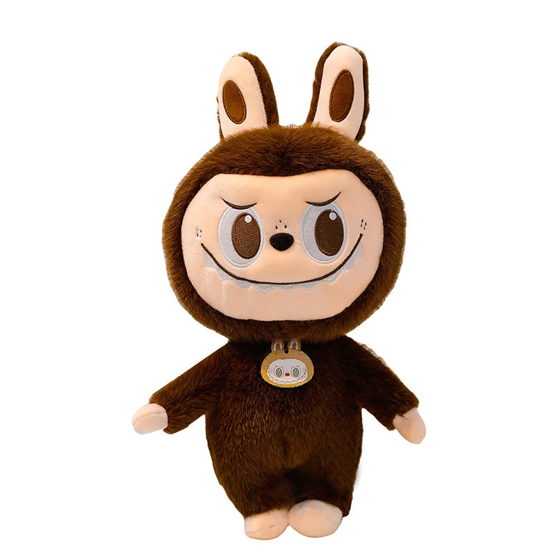 25 cm Labubu Knuffel Leuke Cartoon Konijn Pop Korte Knuffels Thuis Kussen Pop Ornamenten Zacht Pluche Speelgoed Kinderspeelgoed