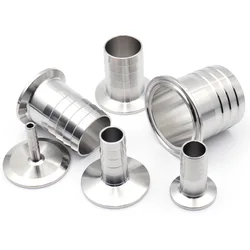 Tri Clamp Hose Barb OD8 10 12 14 16 19 25mm Adaptor 304 Stainless Steel Sanitary Pipe Fitting Ferrule OD50.5 64mm Homebrew