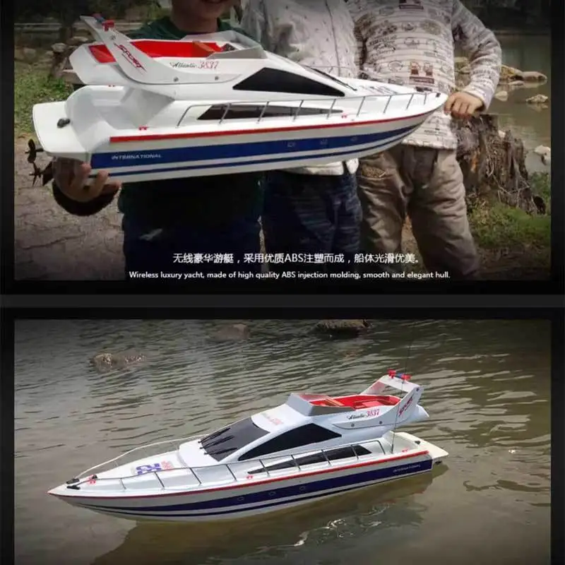 High-Speed Rc Boat Electric Toy Realistic Racing Yacht Simulation Quick Model For Ages 14+ Remote Control Boats