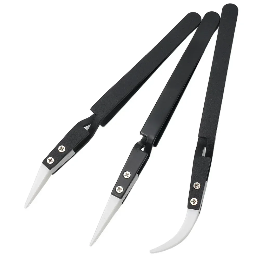 

Ceramic Tweezers Tweezers Replacement Anti-Static Ceramic Electronic Soldering Fittings Reverse Acid Resistant Tweezers