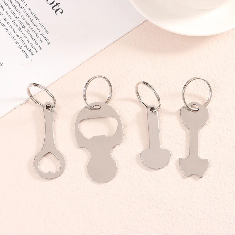2PC Shopping Cart Token Trolley Token Key Ring Decorative Vintage Keychain Home Multipurpose Shopping Portable For Outdoor image 2