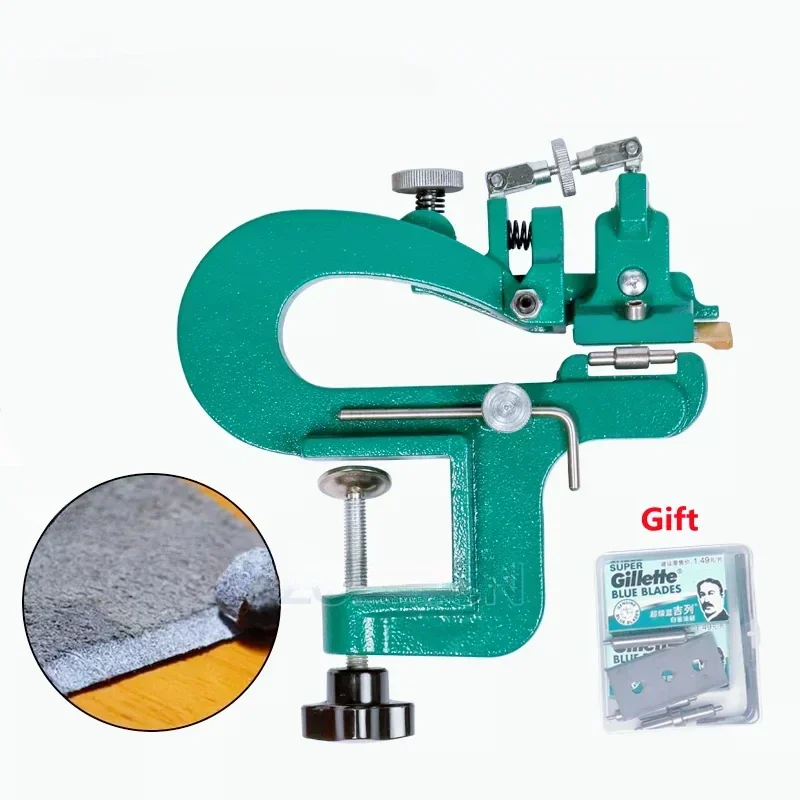 Leather Paring Device,Manual Leather Skiver, Hand Skiving Machine, Leather Splitter, Vegetable Tanned Peeler, Peel Tools