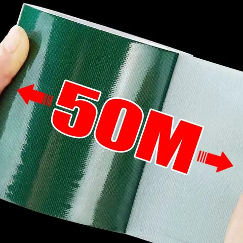 50/10M RV Awning Repair Tape Waterproof Repair Tape for Tarp Tent Canvas Boat Covers Adhesive Sail Tape Outdoor Accessories