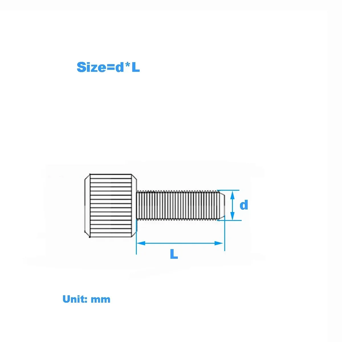 

Stainless Steel Precision Hand Screw / Brass Small Head Knurled Hand Bolt M2-M6