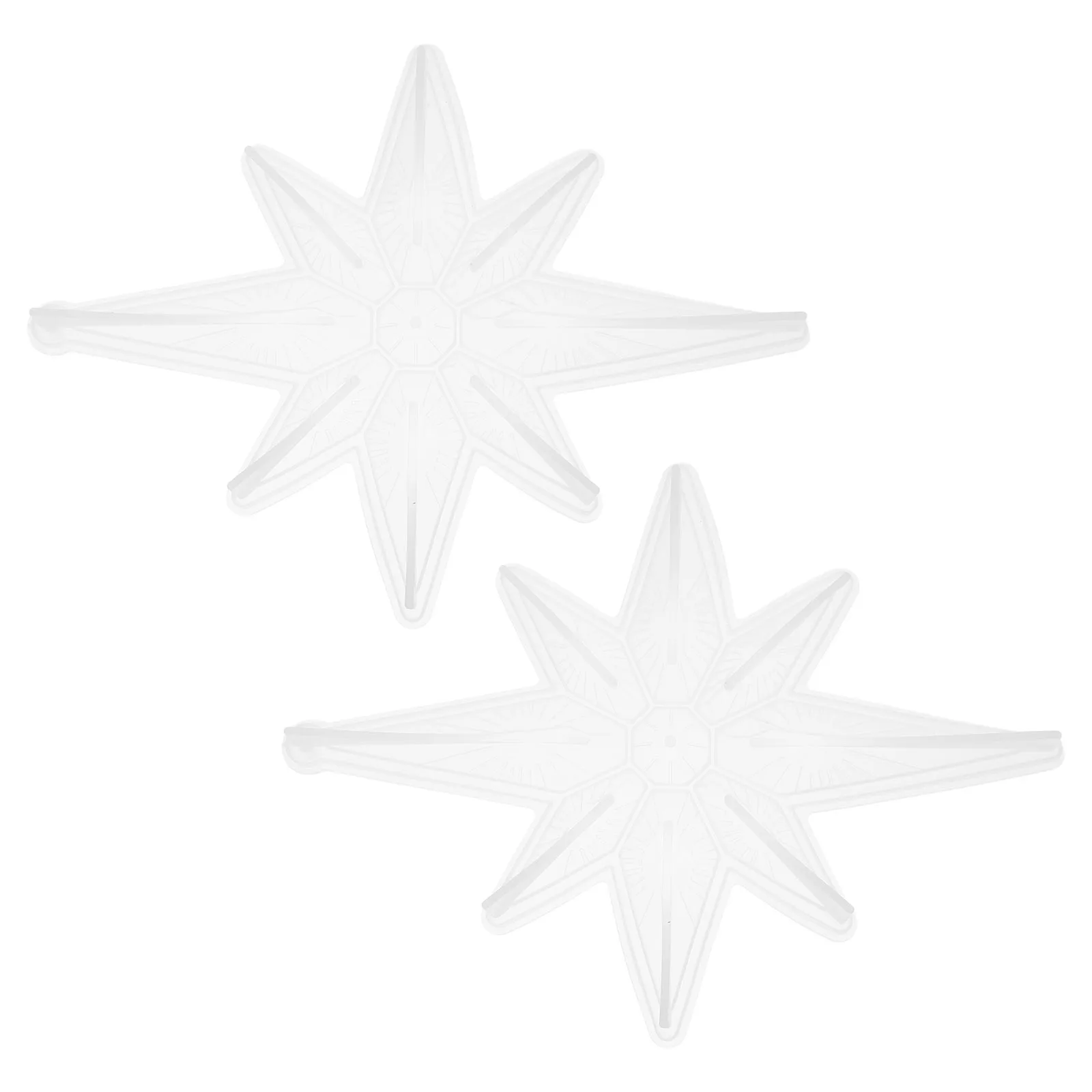 

2Pcs Christmas Pendant Mold Octagonal Star Silicone DIY Jewelry Making Supplies Non Stick Craft Tools Holiday Decor