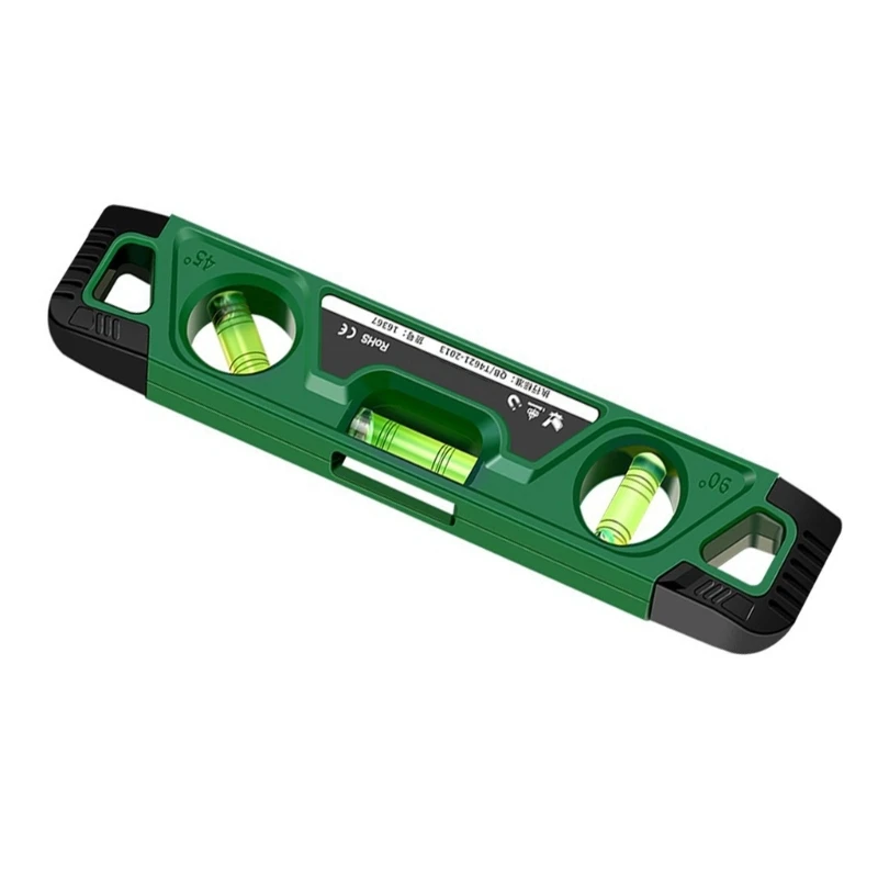 Torpedoes Level, Conduits Level with 3Vials,Multifunctional Horizontals Ruler Level Measuring Tool