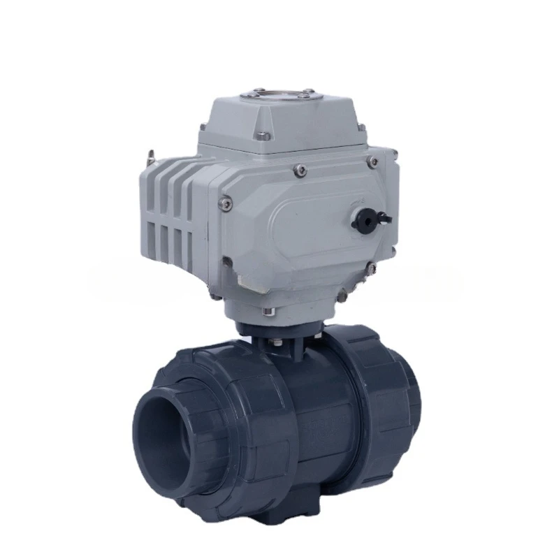 

For Water,Liquid,Steam,Corrosive Medium KPL-Q961 DN15-DN100 Motorized UPVC Ball Valve True-union Connection Electric Valve