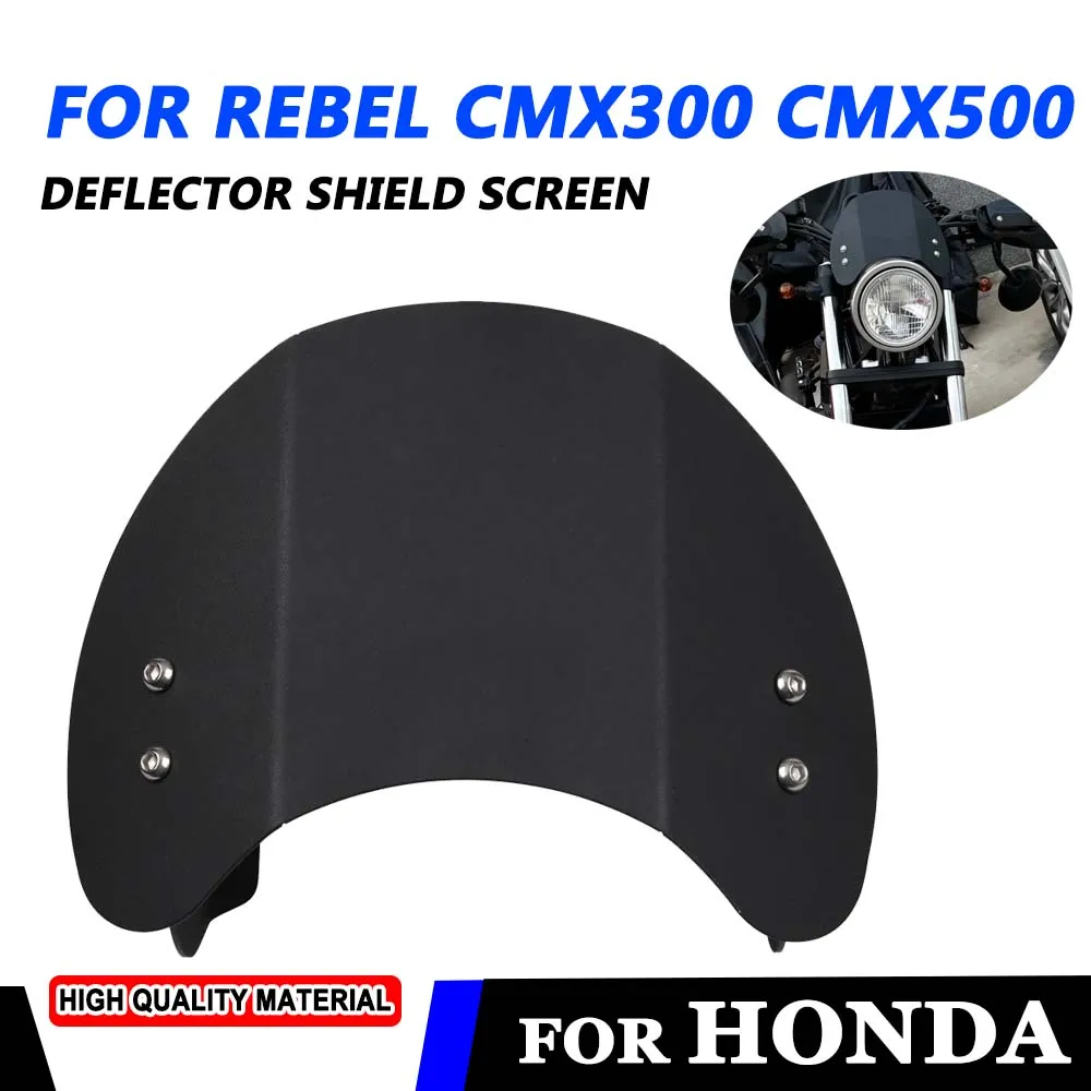 

2023 Motorcycle Windscreen Windshield Wind Deflector for Honda Rebel CMX300 CMX500 CMX 300 500 CM300 2017 - 2024 Accessories