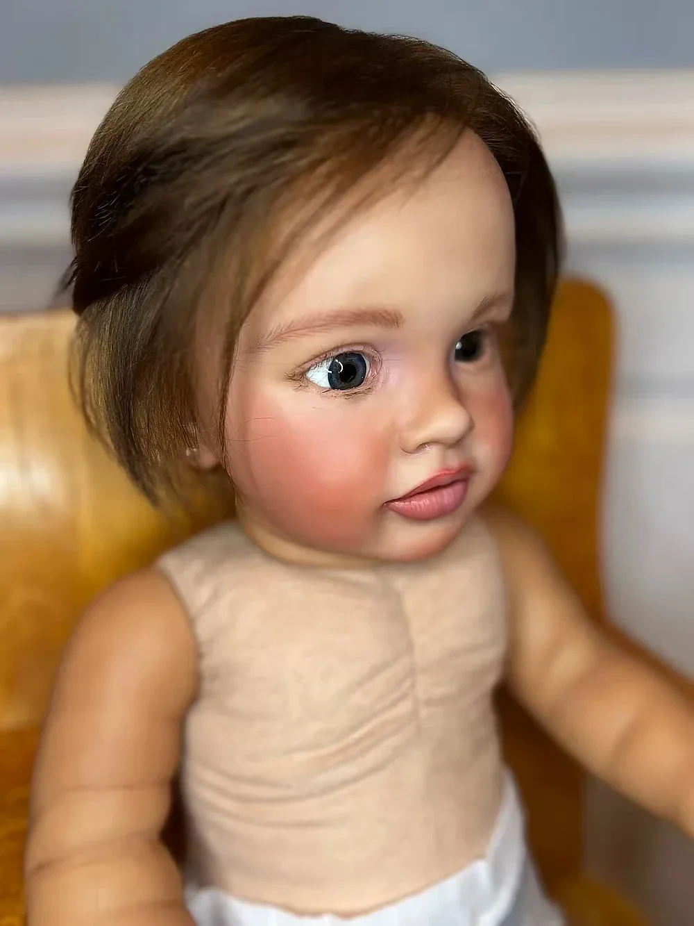 SINO-BB Customized Limited Supply 26inch Reborn Baby Pippa With Hand-Rooted Hair Finished Doll with Different Dress