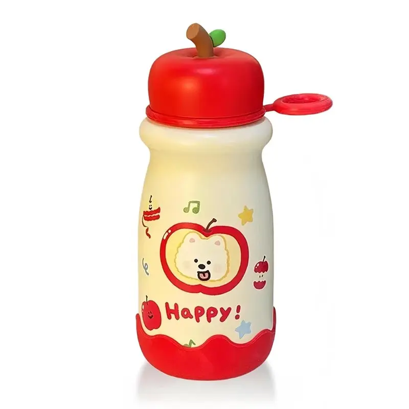 

D9-17Oz Insulated Water Bottle Cartoon Animal Patterns Portable Strap Leak - Proof Keeps Drinks Cold/Hot Daily Use