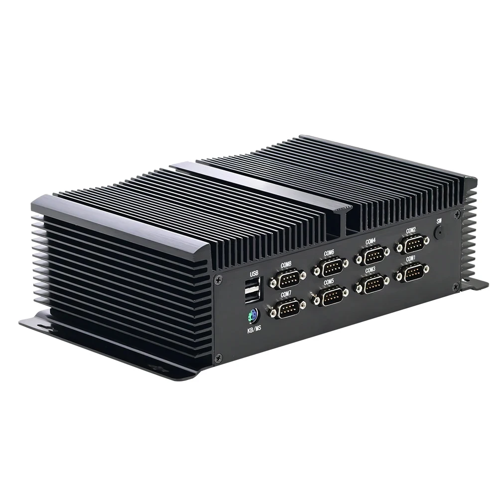 ITX Industrial sólido Mini PC Intel i7 1355U i5 1335U 3xi226-V 2,5G 2xDDR5 2xPCIe4.0 8xCOM GPIO ordenador sin ventilador 2xHD 1xDP Win11