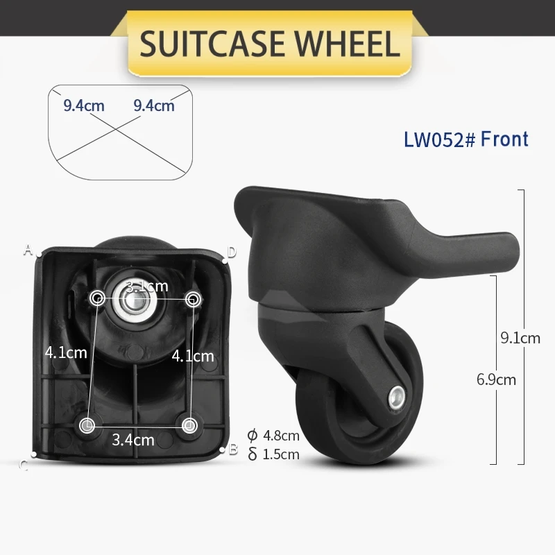 Suitcase Accessories Replacement Pulley Suitcase Wheel Boarding Case Caster Cloth Box Universal Wear-resistant Universal Wheel