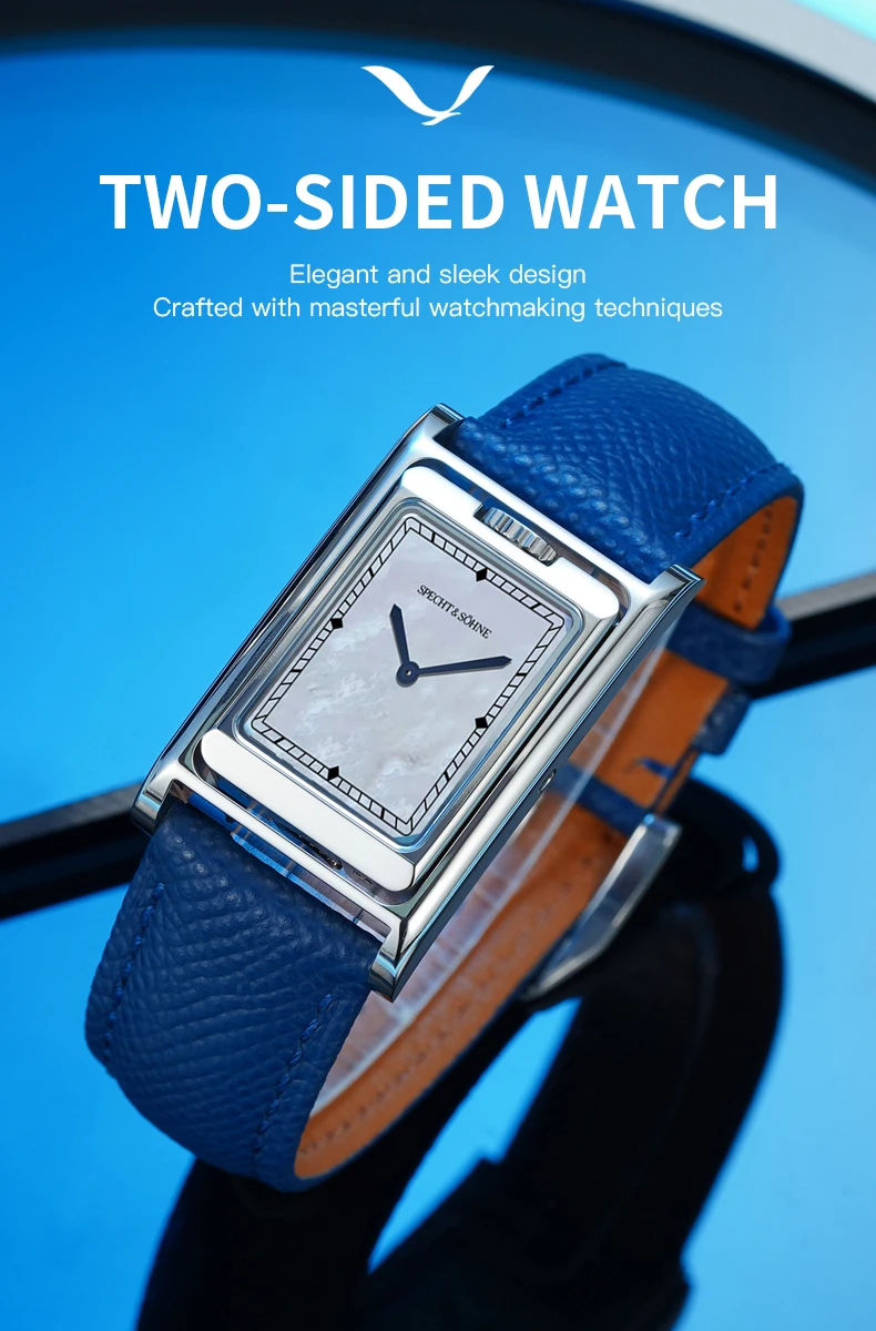 2026 Specht & Söhne New Fashion Square Quartz Watch Double Face