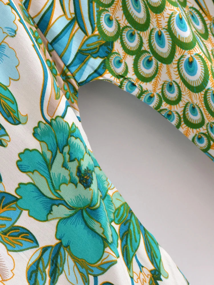 Boho Peacock Kimono Cover-Up 14