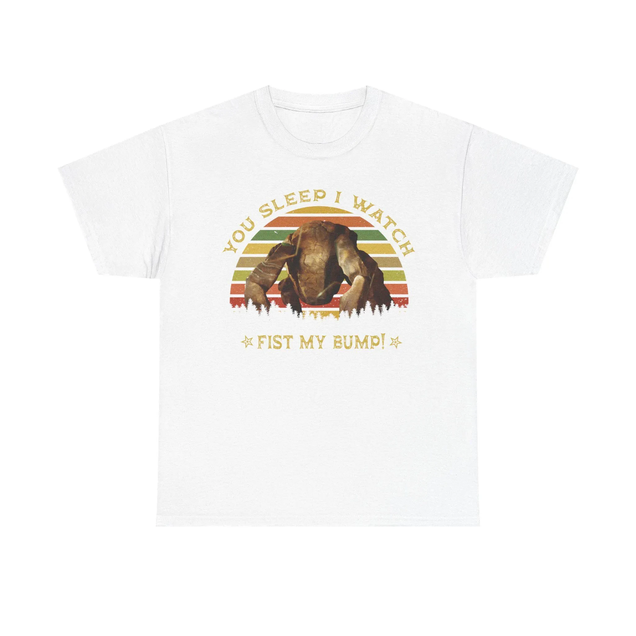 2026 New Project Hail Mary You Sleep I Watch Fist My Bump Rocky T Shirt Retro Sunset Sci Fi Movie Fan Gift Unisex Cotton Tee view 2