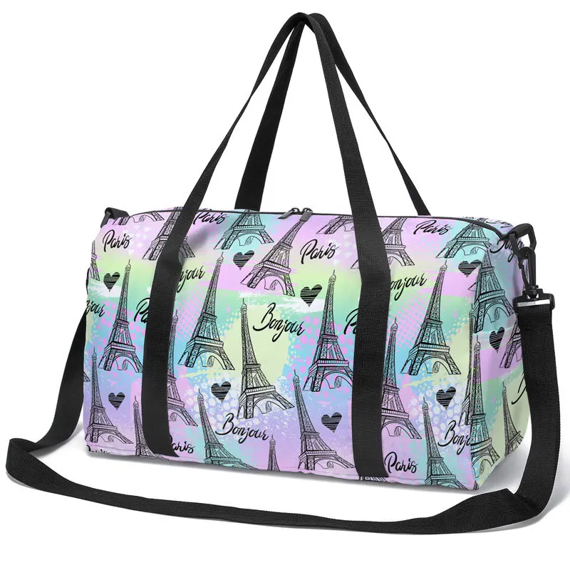 

Fashion Graffiti Pattern Travel Bag Large Capacity Yoga Bag Outdoor Sports Lightweight Storage Bag Women's Shoulder Bags