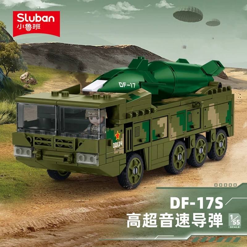 

216PCS Military Strategic Strike Weapons Hypersonic Missile Model Building Blocks Sets Educational Toys for Children