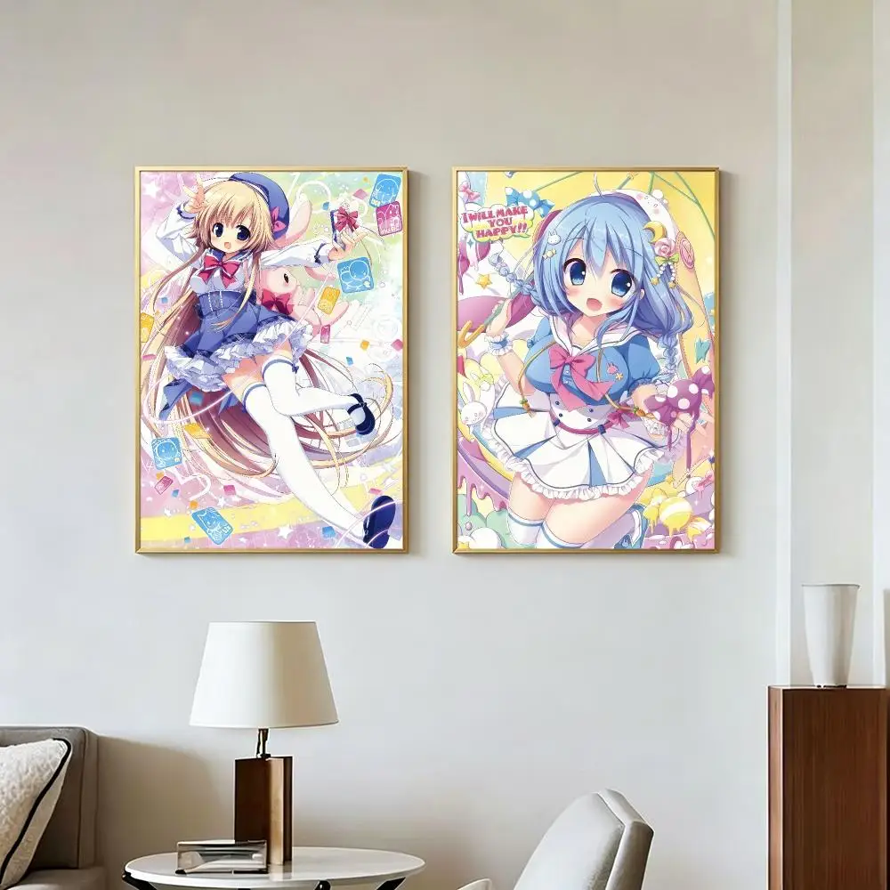 Anime Popular L-Little Busters Poster Peel And Stick Wall Art Self Adhesive PP Waterproof Wall Decor Living Room Bedroom Gift