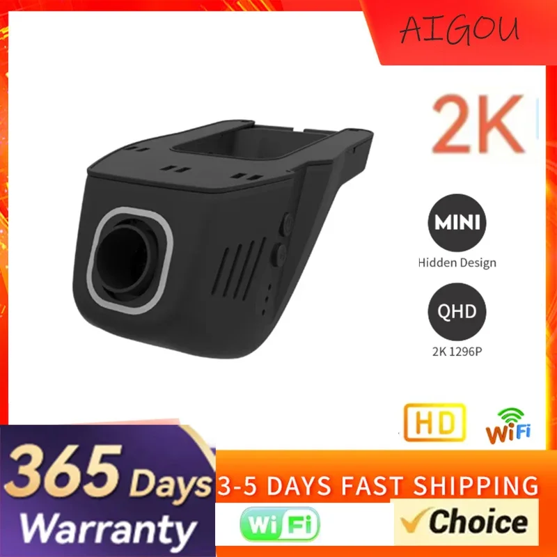 2K Dual Lens 24H Parking Monitor Night Vision Car Driving Video Recorder for All Cars Dash Camera WiFi Car DVR HD1080p Dash Cam