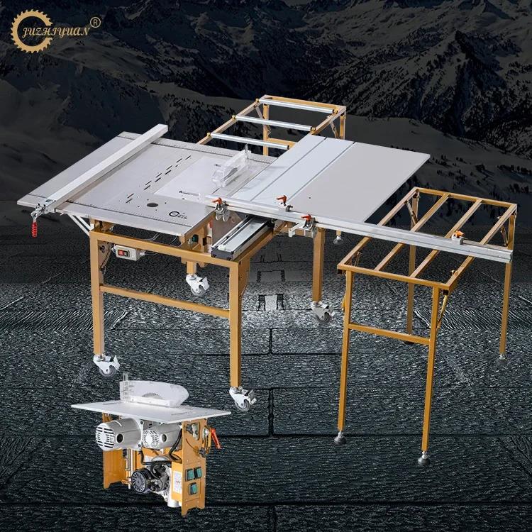 منشار طاولة منزلق لأعمال النجارة JT-7D منشار قطع الخشب من الفولاذ المقاوم للصدأ