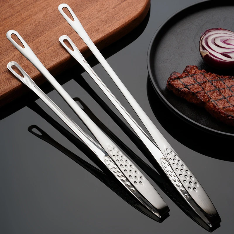 2 Stück Küchen zange Grill Grill zange Edelstahl Koch pinzette Lebensmittel Fleisch zange Clip Grill Werkzeuge Küchen helfer