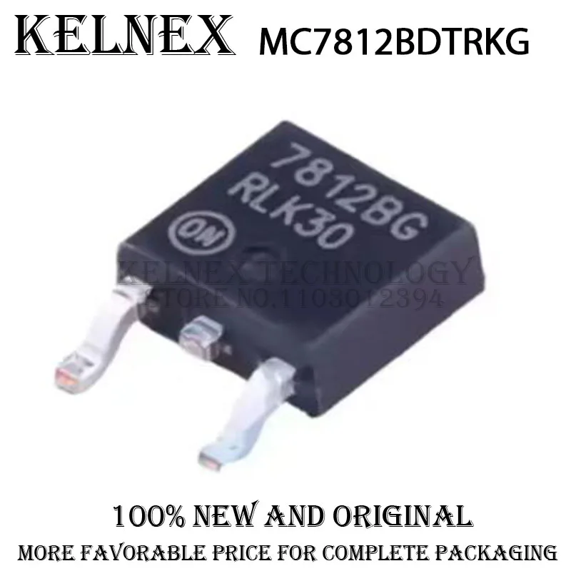 10PCS MC7812BDTRKG MC7812  TO-252-2 Linear regulator Power chip