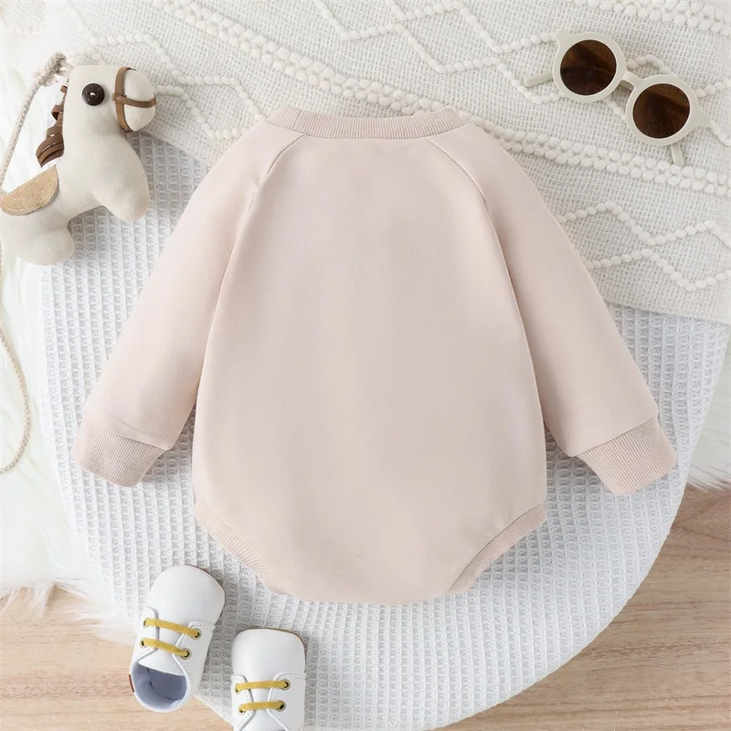 Newborn Baby Boy Girl Bubble Romper Highland Cow Oversized Sweatshirt Long Sleeve  Crewneck Pullover Western Clothes