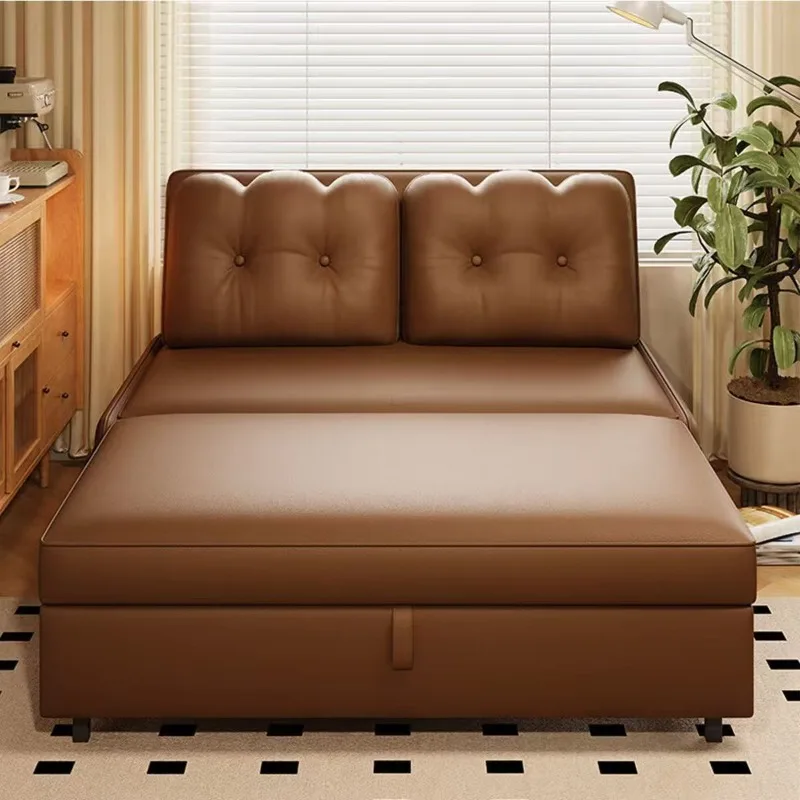 sofa bed retractable folding bed modern living room bedroom dual-purpose small apartment multi-functional double bed