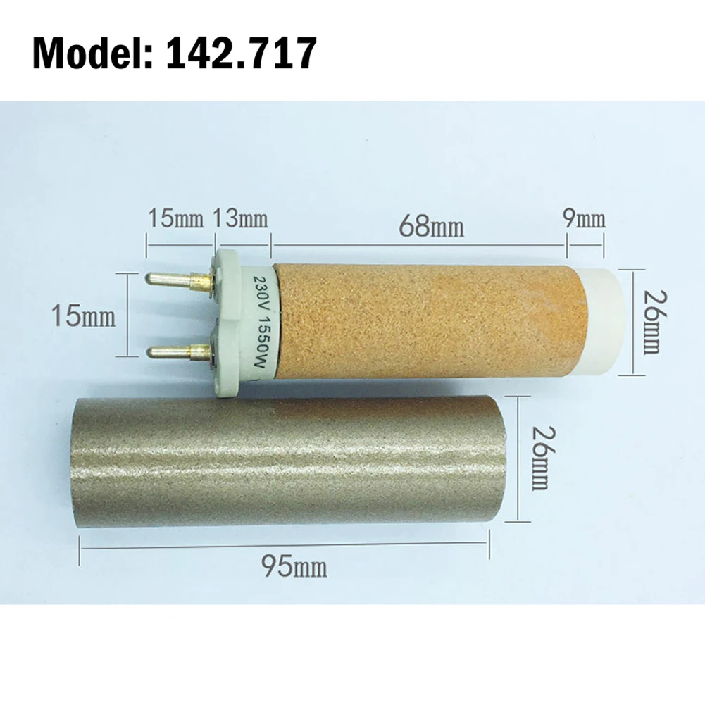 Imagem -04 - Núcleo de Aquecimento Cerâmico para Hot Airgun Pistola de Soldagem Plástica Ventilador de ar Quente Tocha de Calor 142.717 230v 1550w