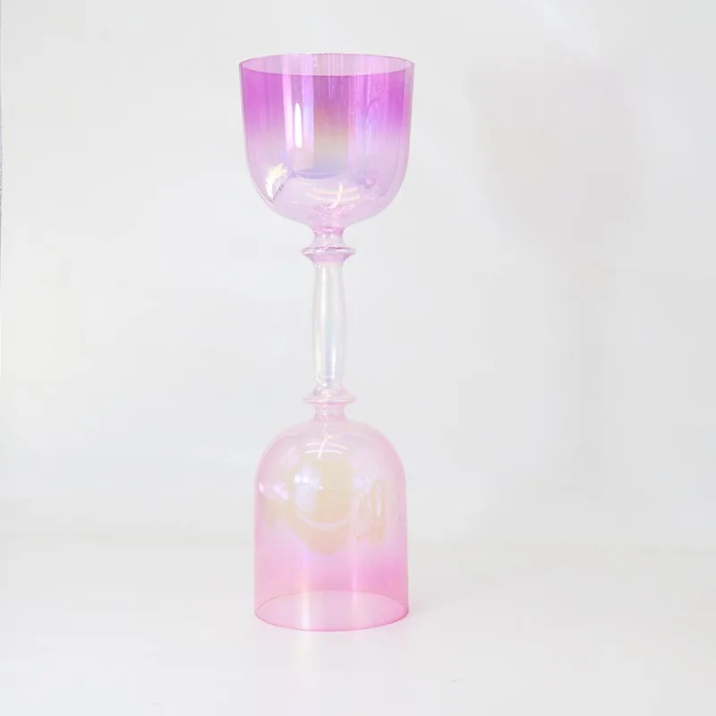 Quartz Crystal Double-Headed Handheld Bowl Meditation Percussion Instrument Yoga Ear Picking Singing Bowl Handheld Music Bowl