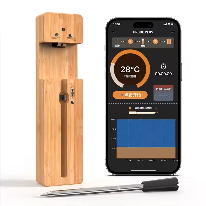 APP Digital Wireless Kitchen Thermometer for Ovens Grill Meat Food Grilling Cooking Temperature Probe