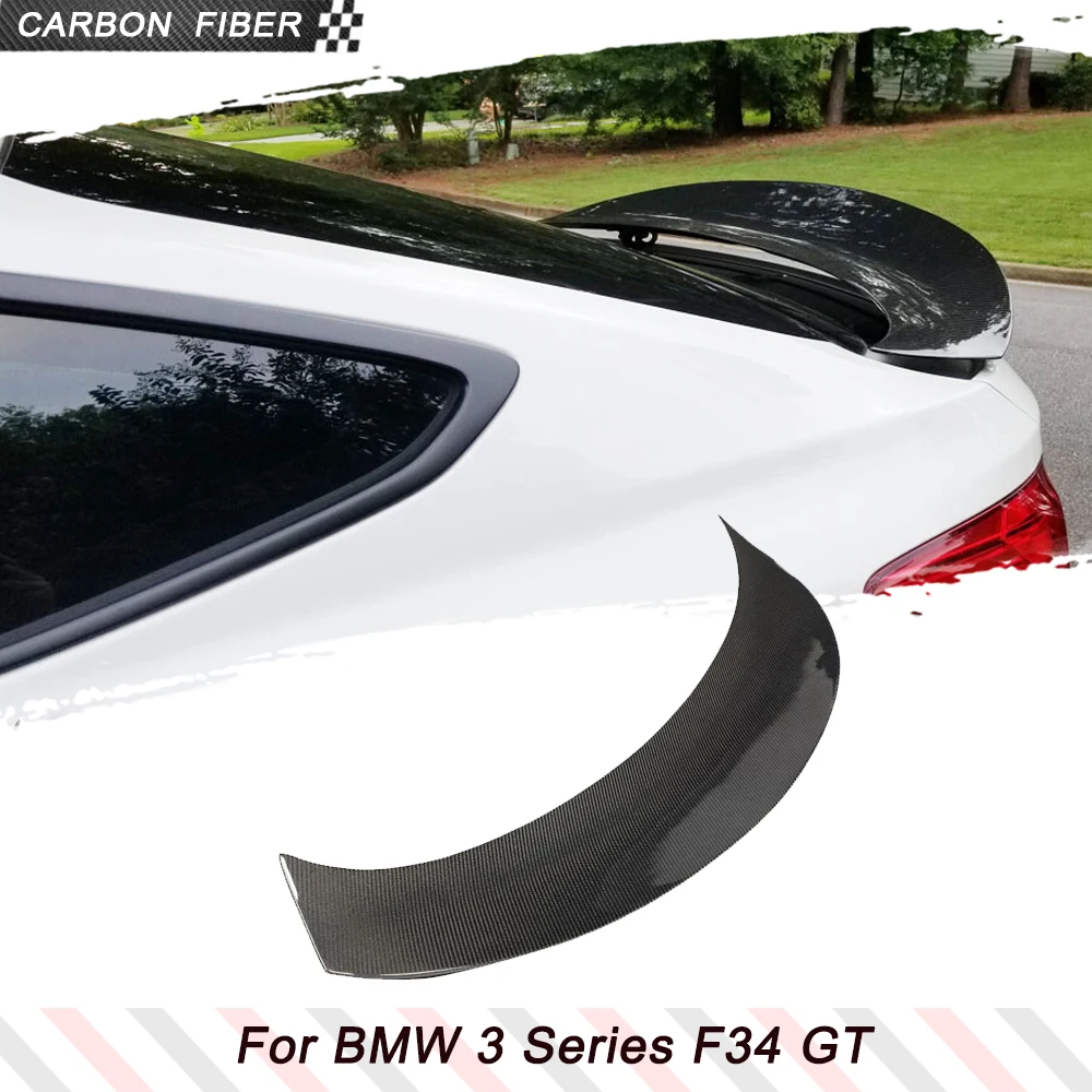 

Carbon Fiber FRP Car Rear Trunk Boot Wing Spoiler Wing Lip for BMW 3 Series GT F34 Gran Coupe 2014-2017 FRP Rear Racing Spoiler