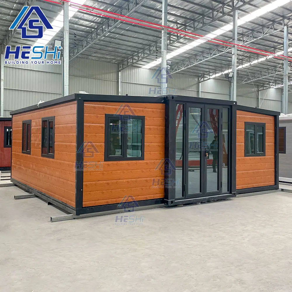 Casa contenedor expandible moderna prefabricada de construcción rápida 2 3 4 5 dormitorio edificio prefabricado Casa Contenedor plegable