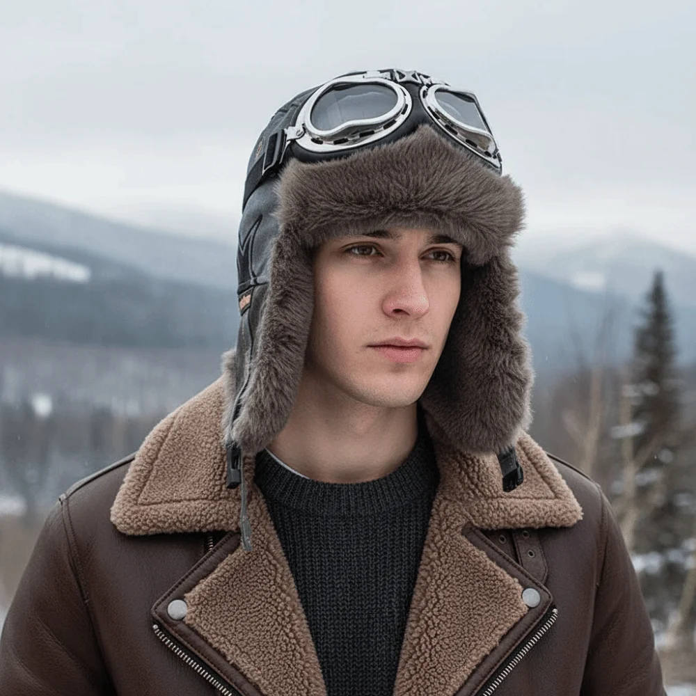 

Зимний сезон, зимняя шапка в русском стиле, утолщенная теплая ветрозащитная лыжная шапка с плюшевой подкладкой, термоветрозащитная мягкая верхняя кепка