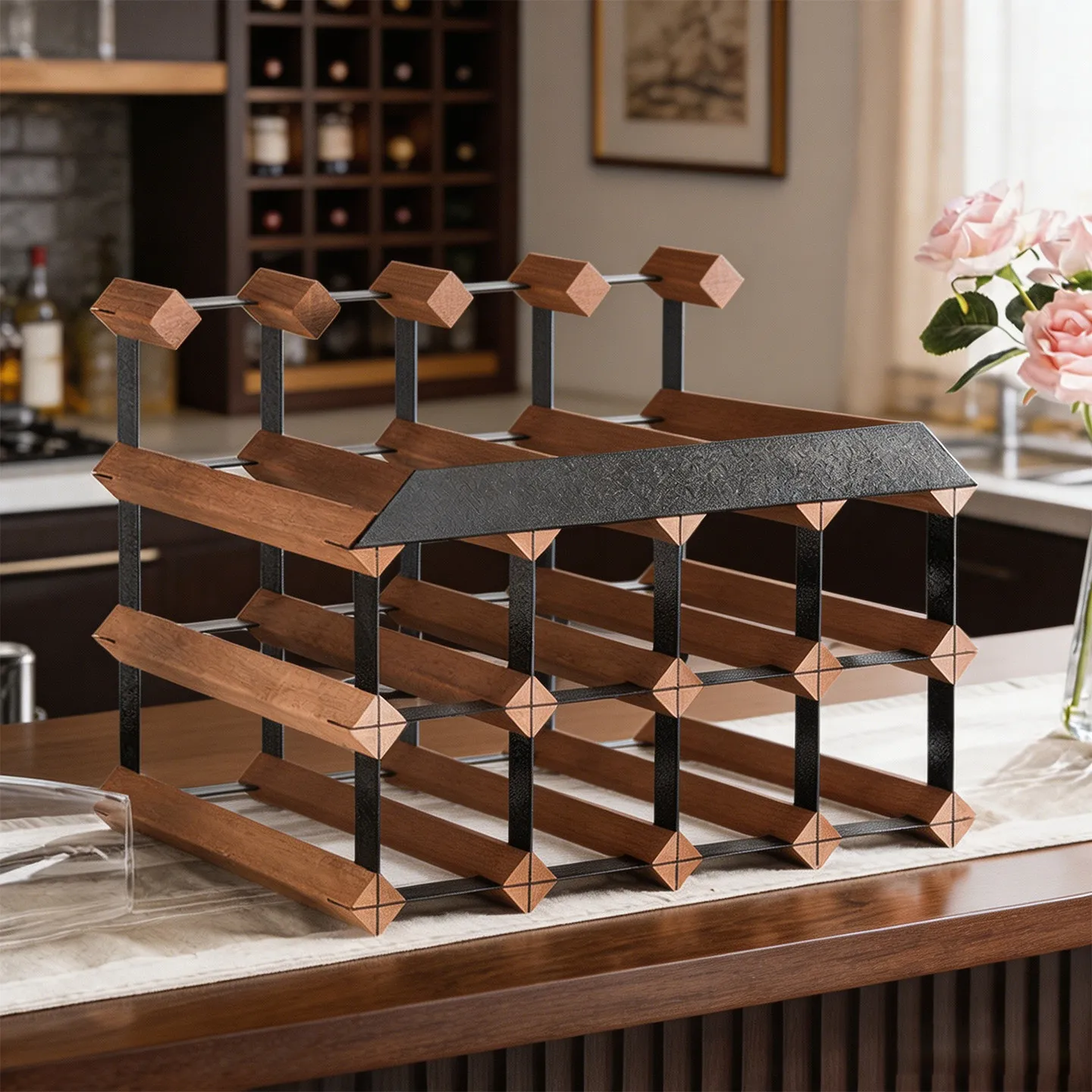 YFY small wine rack, red wine storage rack, foreign finishing rack, multi-functional storage , display