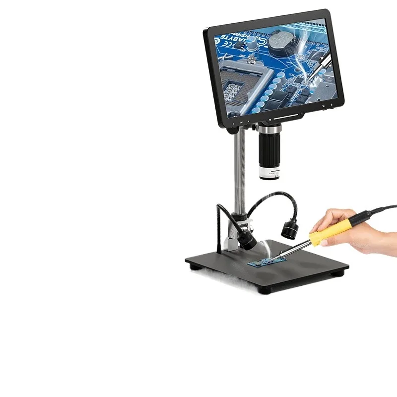 10.1 Inch HD Display Digital Microscope Electronic Magnifier for PCB Repair Industrial Inspection Soldering Maintenance Camera