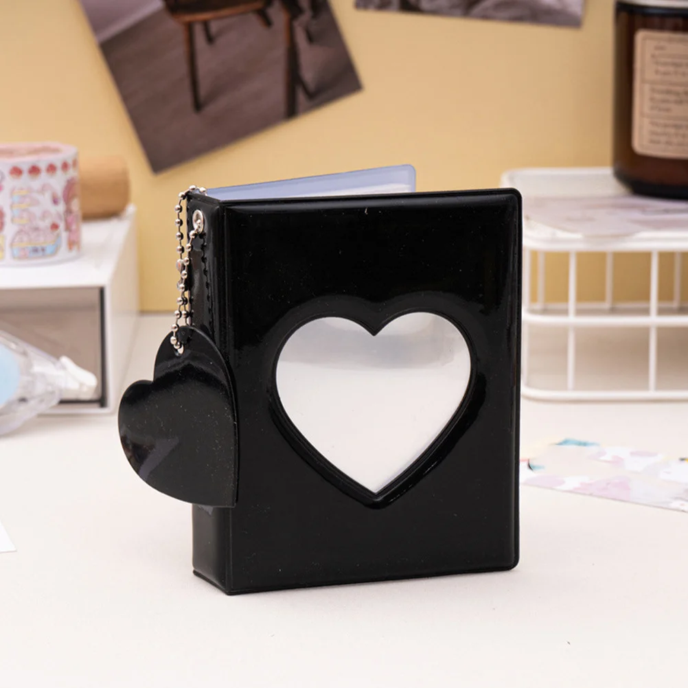 

2Pcs Love Hollow Mini Photocard Album Photo Card Binder Portable Picture Holder Storage Organizer for DIY Scrapbook
