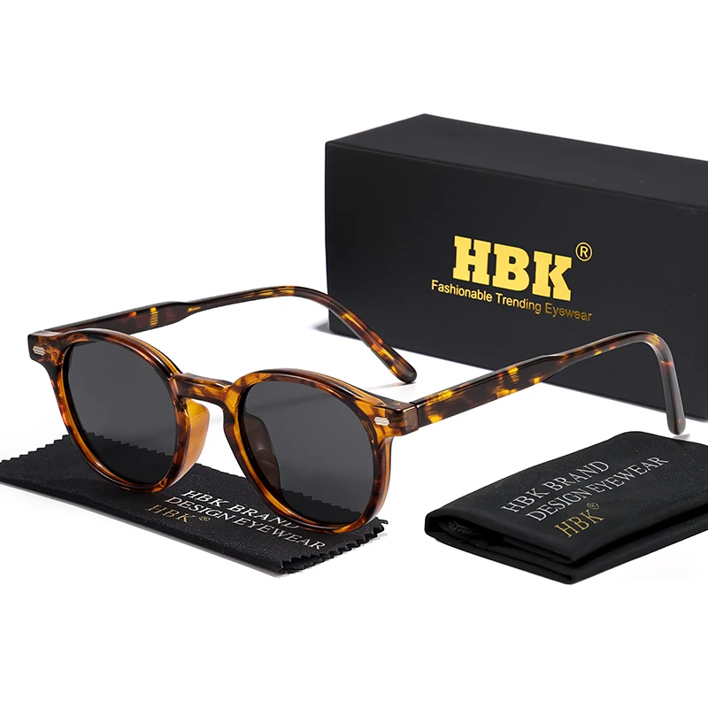 HBK Klassische einfache lässige runde TR-Rahmen polarisierte Sonnenbrille Männer Frauen Outdoor Party Urlaub Reisen Fahren Dekore Foto Requisiten – Detail 7