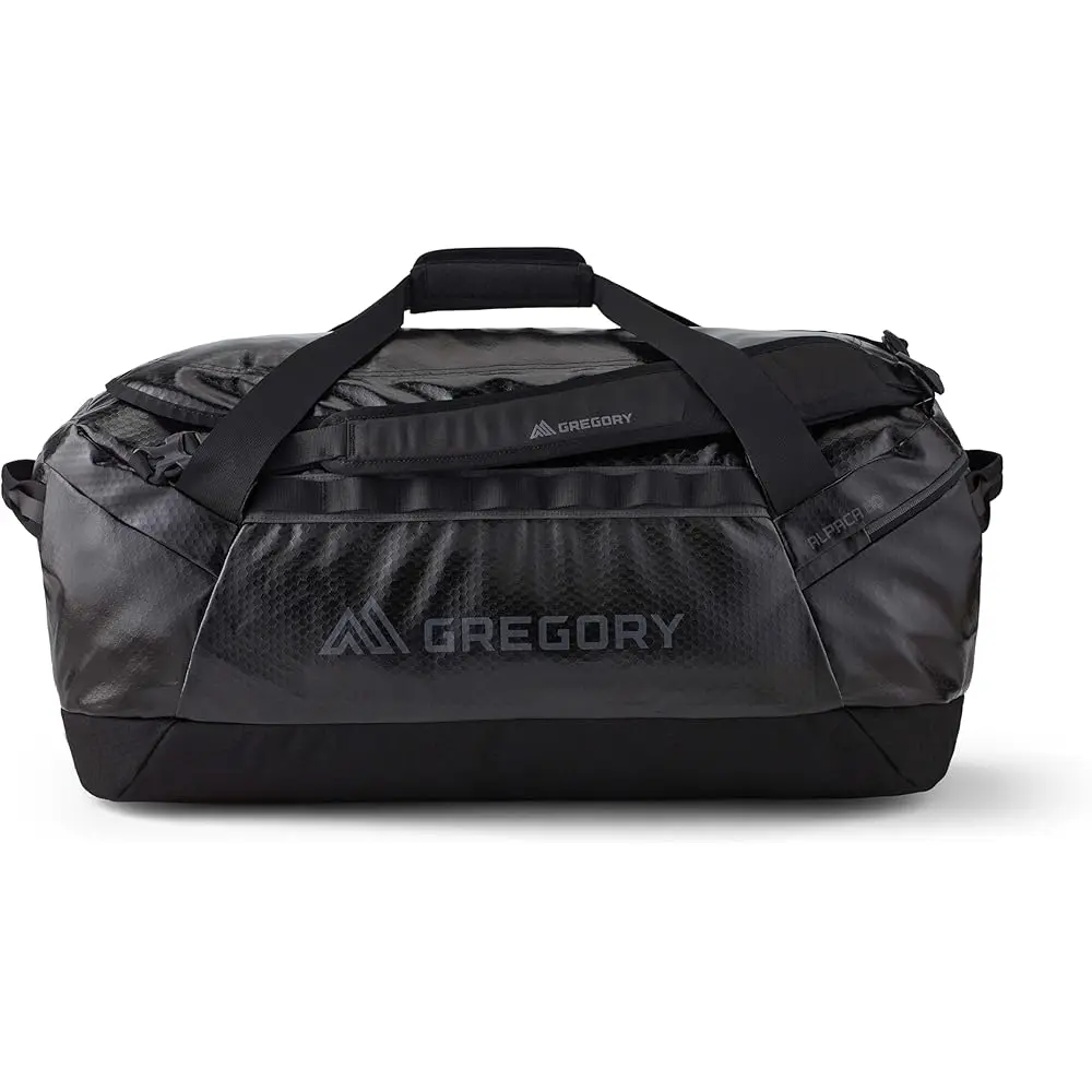 

Alpaca 80L Water-Resistant Adventure Travel/Gear Organization Duffel Bag With Pacube Luded, Obsidian Black