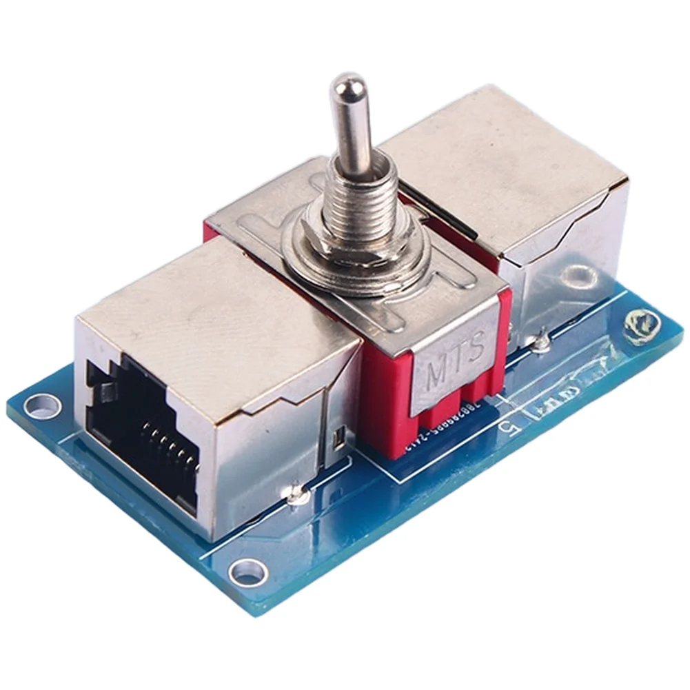 Network Cable Switch Manual Control Twisted Pair Line Selector For Router To Switch Connection Office Home Testing Tool