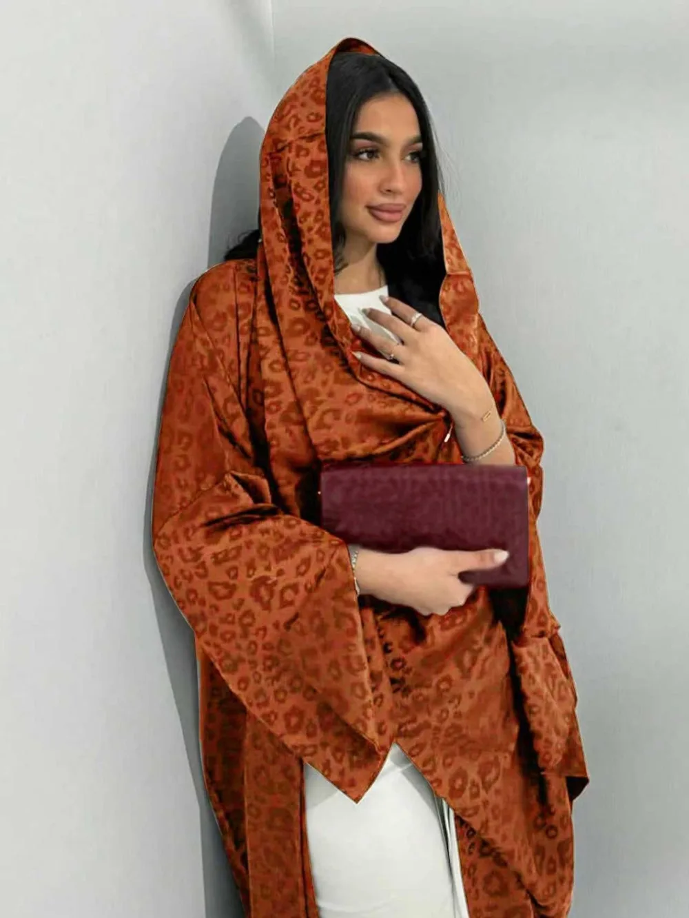 Oriente médio solto abaya muçulmano feminino manga cheia impresso abayas casual kaftans jilbabs étnico islâmico maxi vestidos com hajib