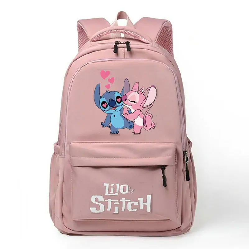 Sac à Dos d'École Disney Stitch pour Enfant et Adolescent, Cartable Étanche de Grande Capacité Kawaii pour Fille