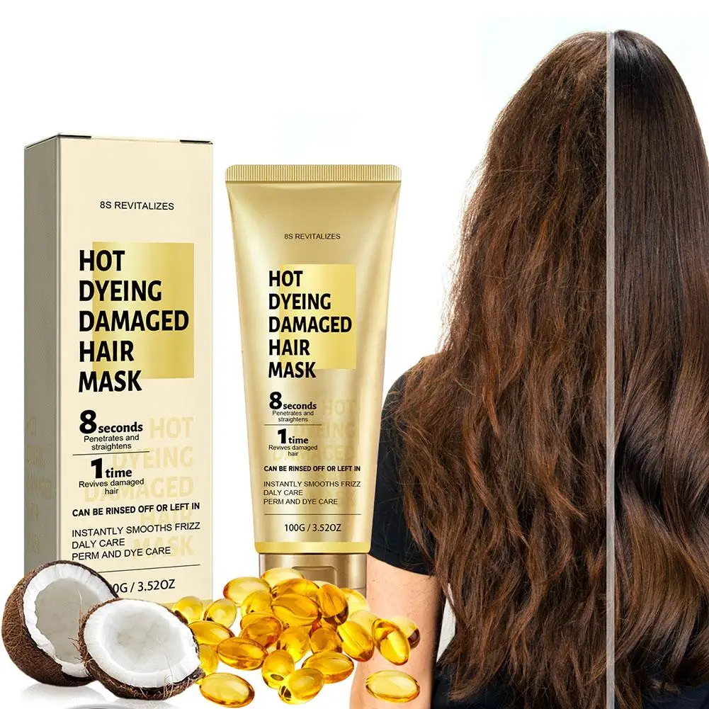 Professional Keratin Hair Mask Repair Damaged Hair Treatment Hair Nourishing Treatment Mask 100g Miracle Anti-curl I9L2