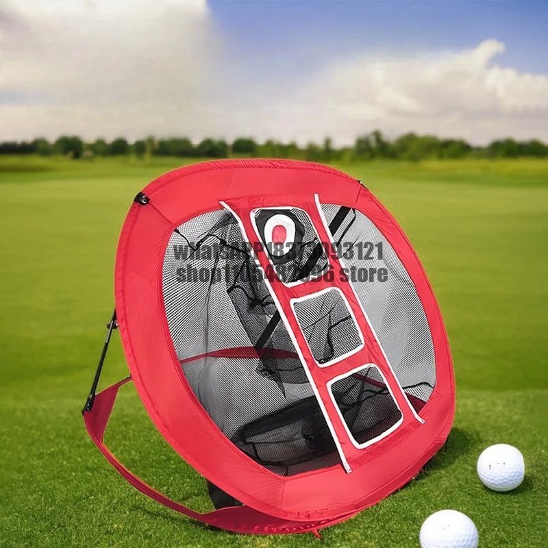 Golf practice net, multi-functional square cutter portable folding set ball net, room